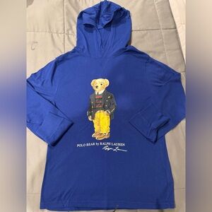 Polo Bear Hoodie Long Sleeve Tee